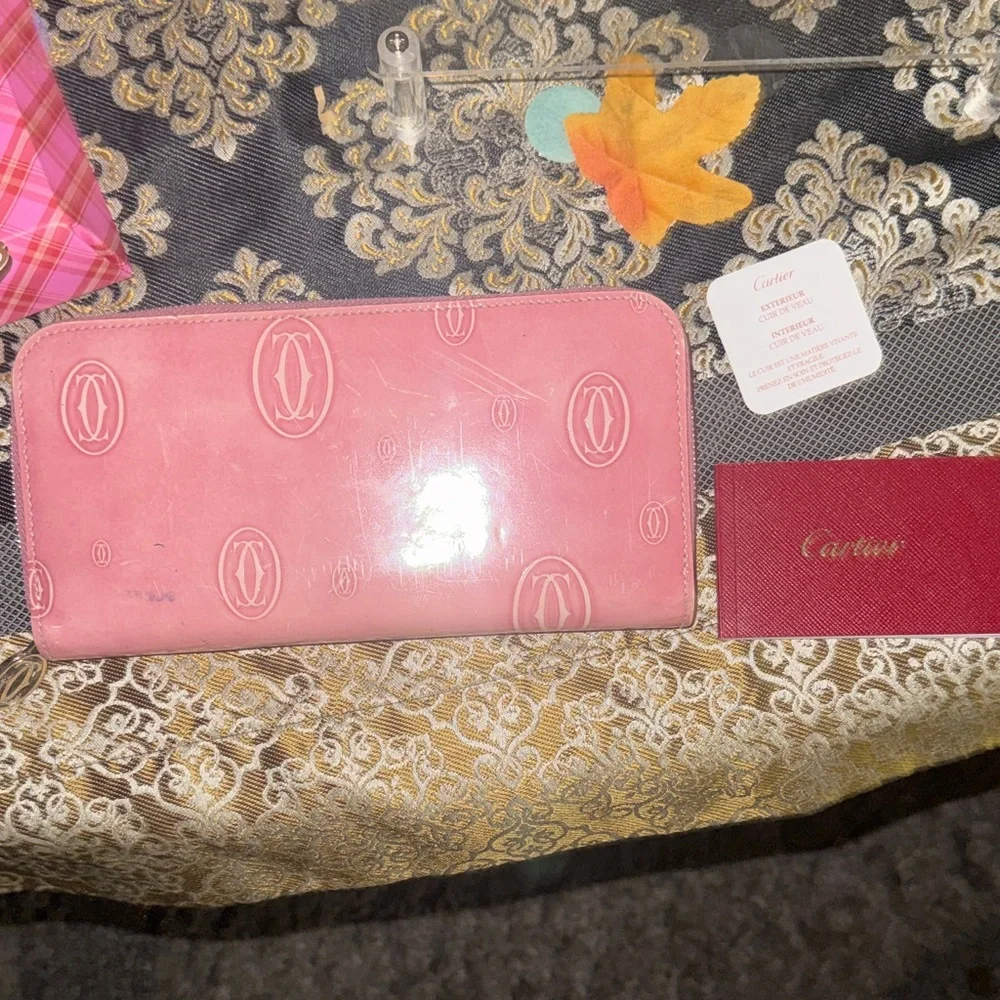 Pink Rare Cartier Designer Women's Wallet